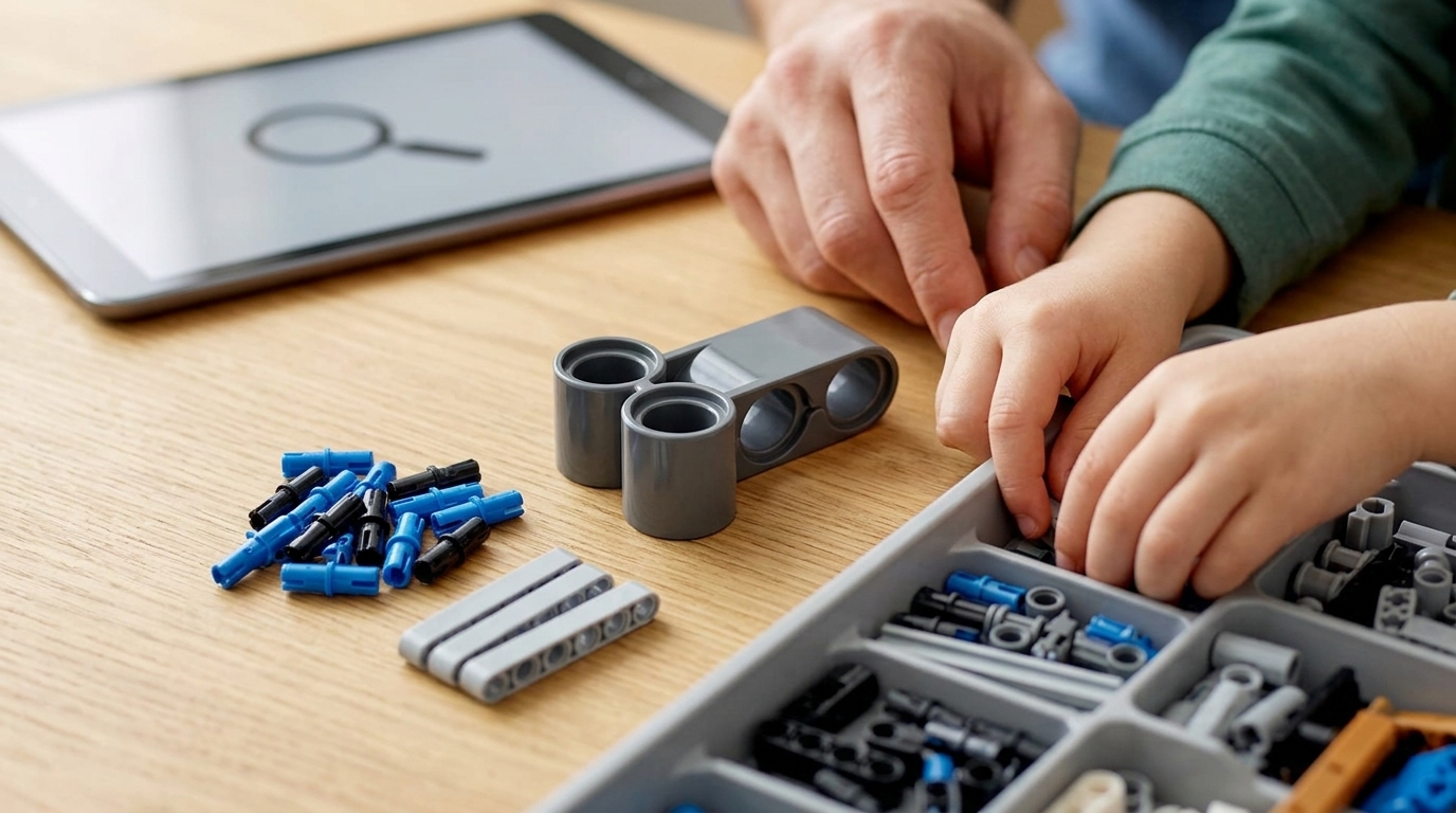 Read more about the article Parent Guide: Searching for ‘LEGO Piece 32557’ Without the Weird Internet (and Finding the Real Technic Part)